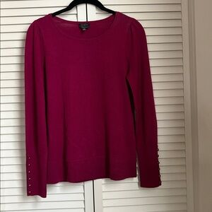 Talbots Rich Red Long Sleeve Top